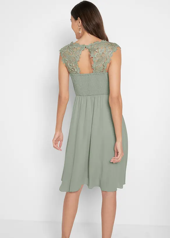 Robe courte à dentelle, bonprix