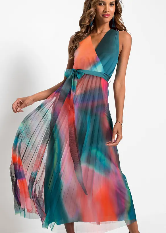 Robe portefeuille color&eacute;e, bonprix