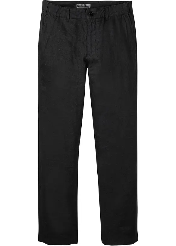 Pantalon chino Regular, 100% lin, droit, bonprix