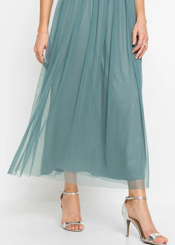 Robe longue brodée de sequins, bonprix