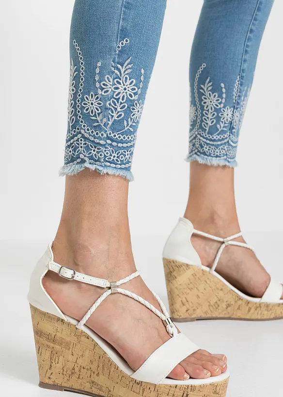 Jean skinny, taille mi-haute, bonprix