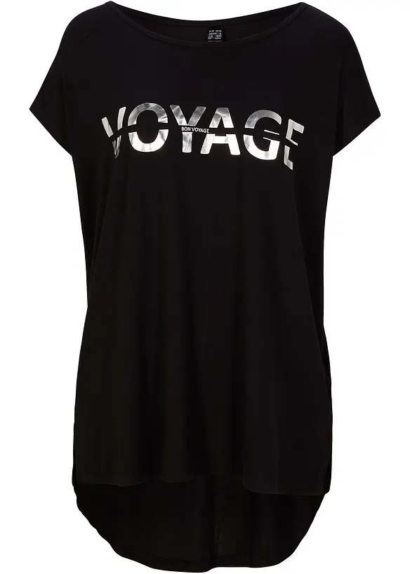 T-shirt long en viscose extensible, bonprix