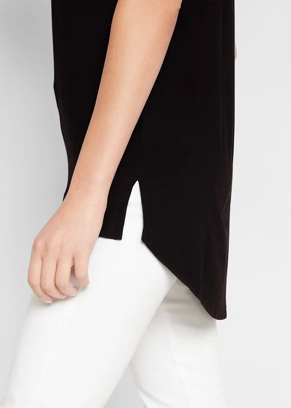 T-shirt long en viscose extensible, bonprix