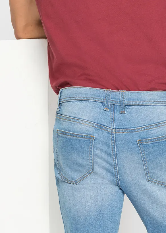 Lot de 2 bermudas en jean extensible, Regular, bonprix