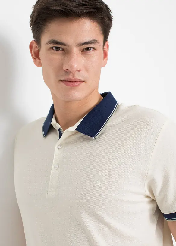 Lot de 3 polos en maille piquée, 100% coton, bonprix