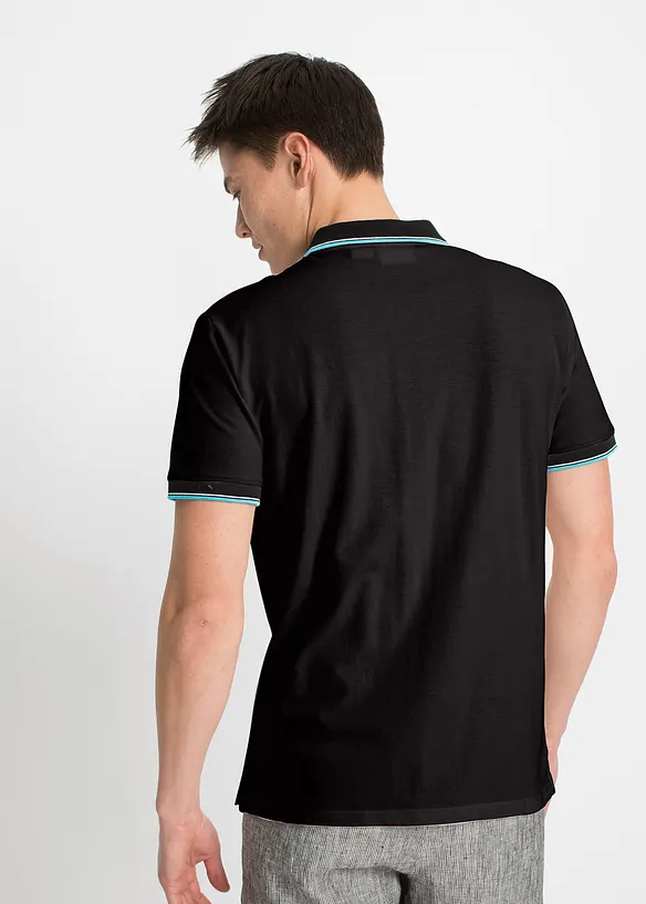 Lot de 3 polos en maille piquée, 100% coton, bonprix