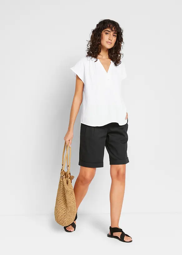 Blouse en gaze 100% coton, bonprix