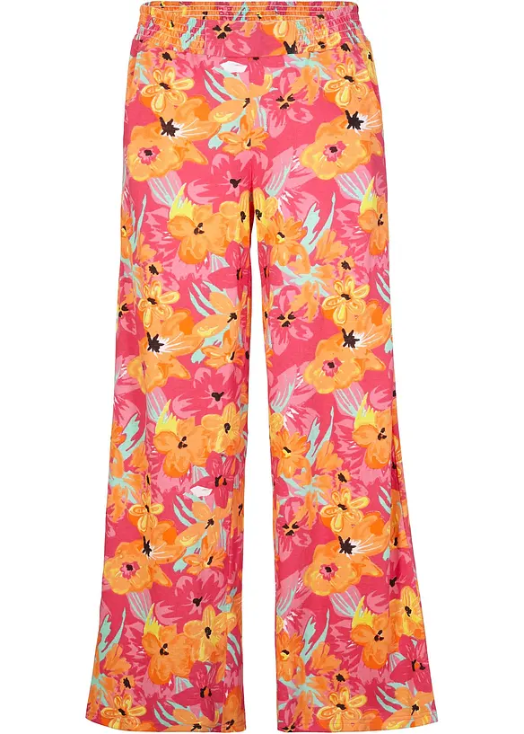 Pantalon palazzo en jersey viscose doux, bonprix