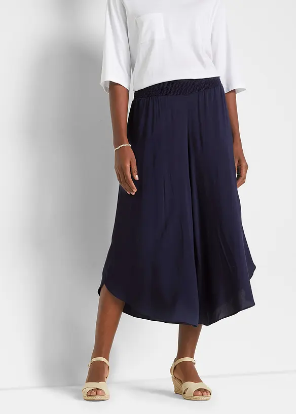 Jupe-culotte longueur mollet en viscose, bonprix