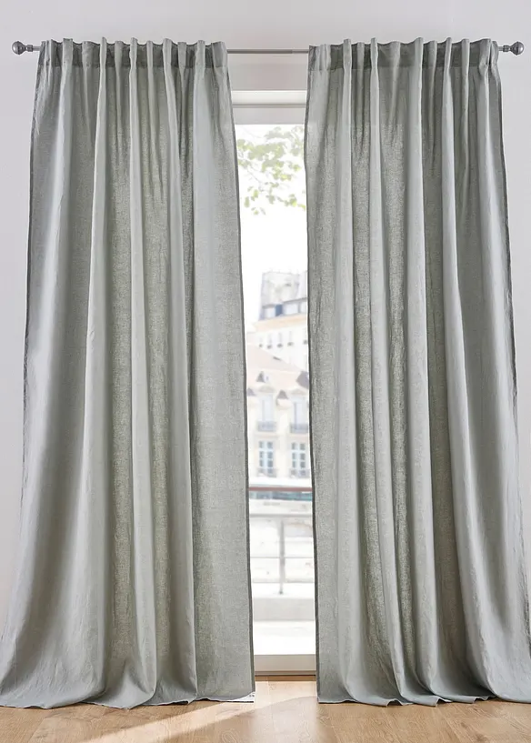 Rideau en lin et coton (1 pce), bonprix