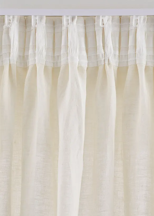 Rideau en lin et coton (1 pce), bonprix