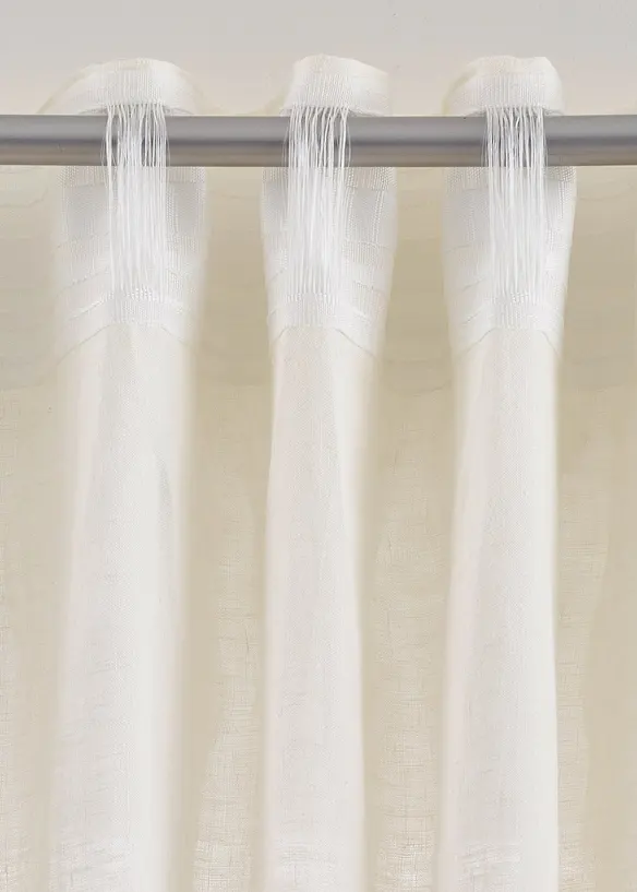 Rideau en lin et coton (1 pce), bonprix