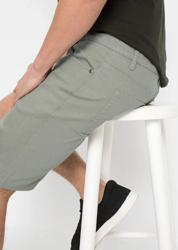 Lot de 2 bermudas extensibles, Regular, bonprix