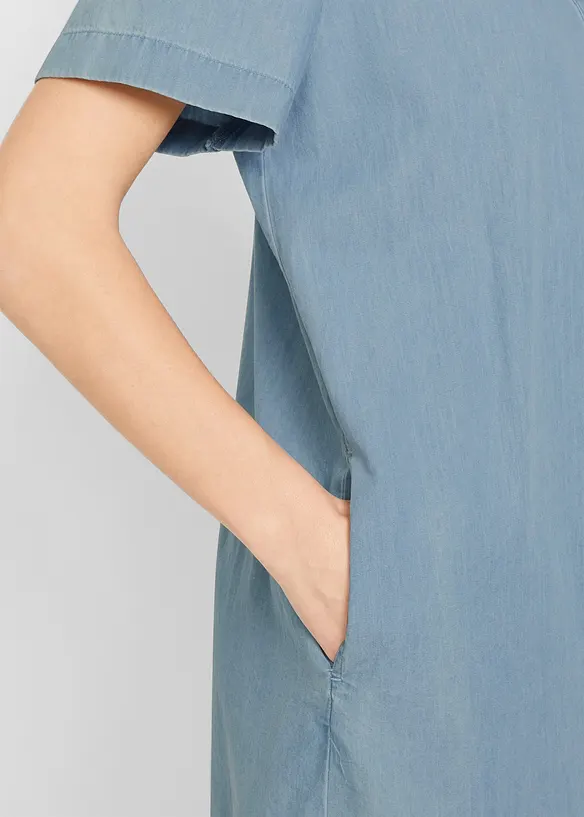 Robe en jean, manches courtes, bonprix