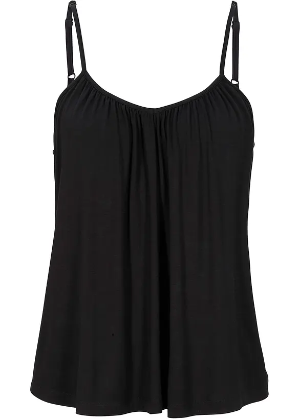 Top à fines bretelles en viscose fluide, bonprix