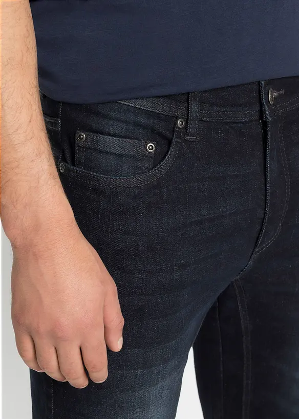 Bermuda en jean extensible avec entrejambe renforcé, Regular, bonprix
