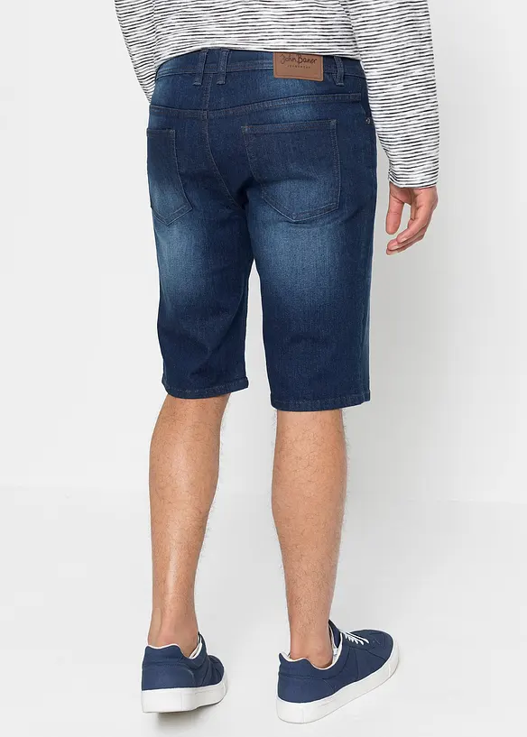 Bermuda en jean extensible avec entrejambe renforcé, Regular, bonprix