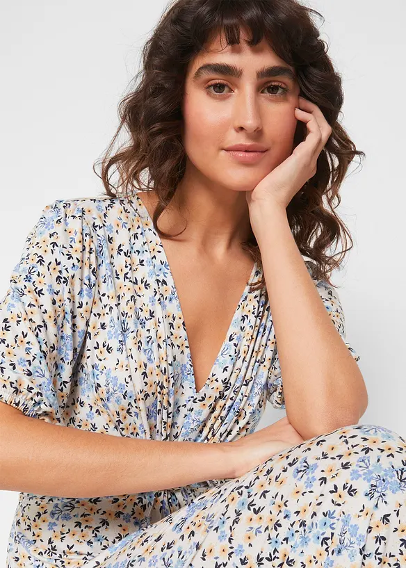 Robe longue de grossesse et d'allaitement en jersey, bonprix