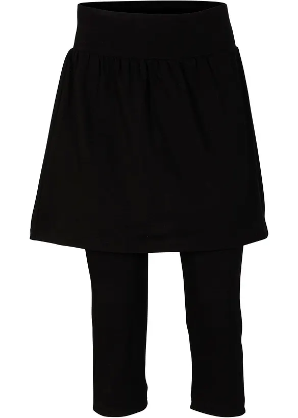 Legging 3/4 avec jupe en coton extensible, bonprix