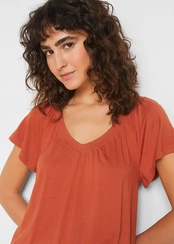T-shirt en viscose extensible, bonprix