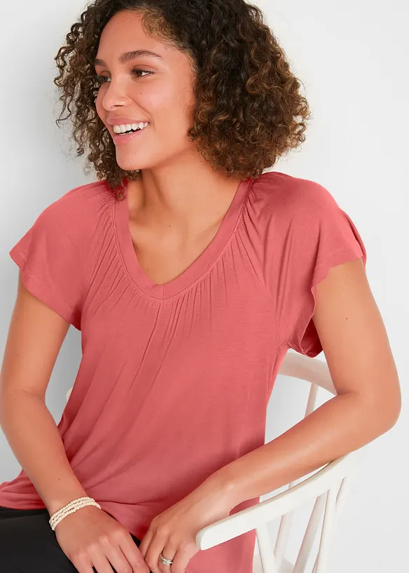 T-shirt en viscose extensible, bonprix