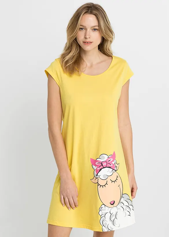 Chemise de nuit 100% coton, bonprix