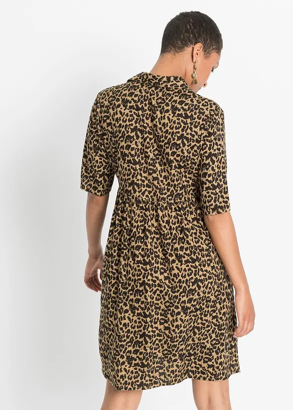 Robe en viscose avec un col chemise, bonprix