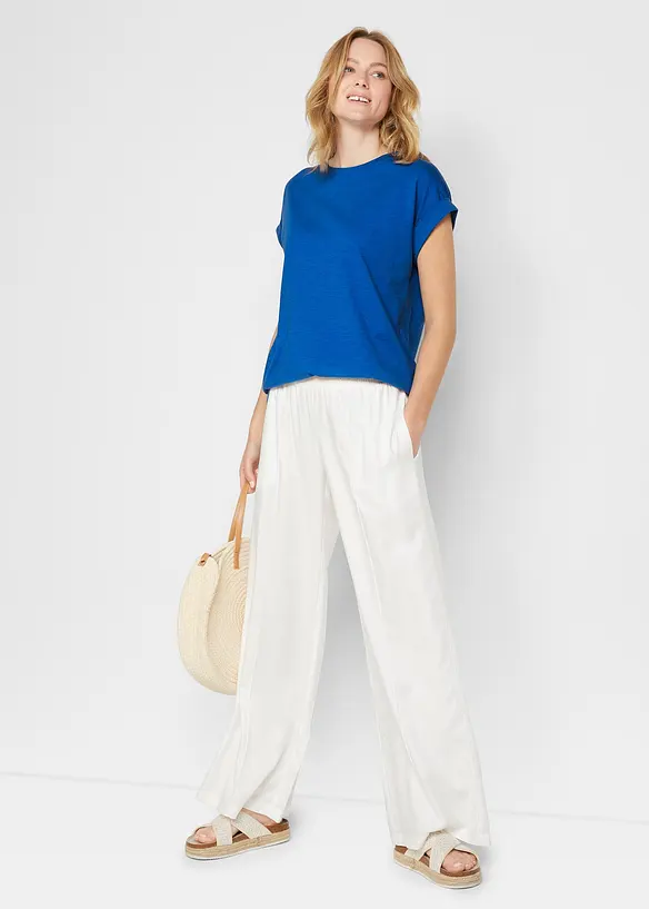 Lot de 2 T-shirts longs 100% coton, bonprix