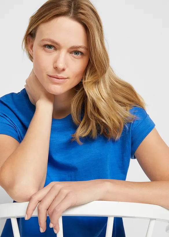 Lot de 2 T-shirts longs 100% coton, bonprix