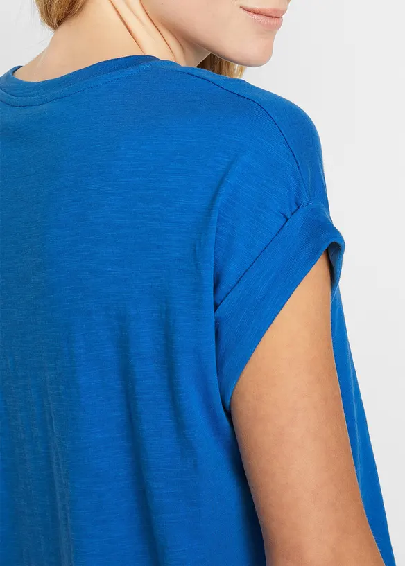 Lot de 2 T-shirts longs 100% coton, bonprix