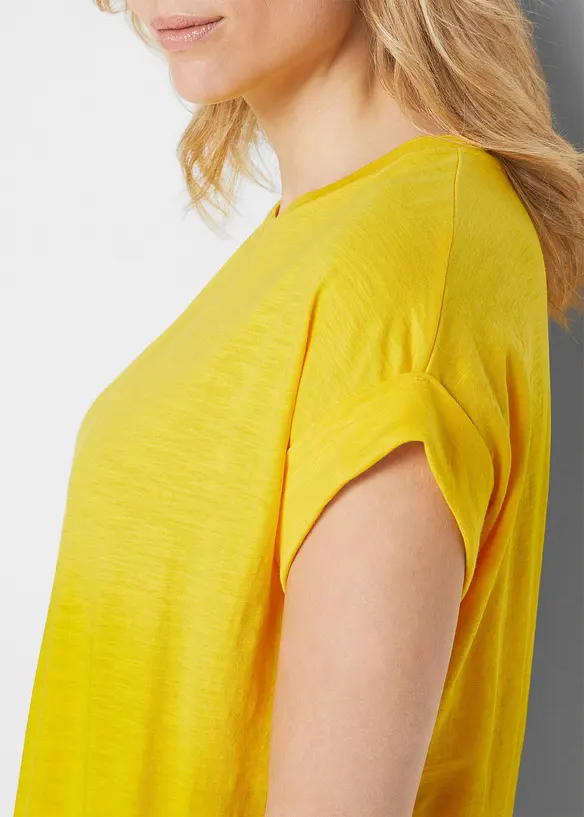 Lot de 2 T-shirts longs 100% coton, bonprix