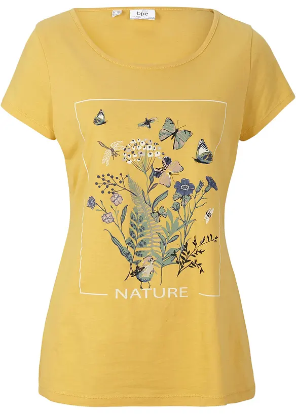 T-shirt coton avec imprimé, bonprix