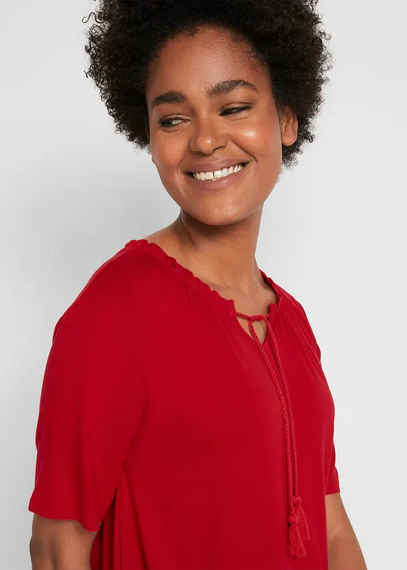 T-shirt tunique en viscose extensible, bonprix