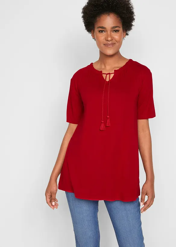 T-shirt tunique en viscose extensible, bonprix
