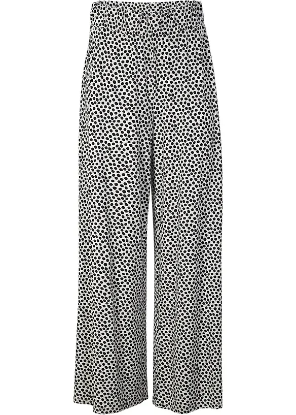 Pantalon palazzo en viscose extensible, bonprix