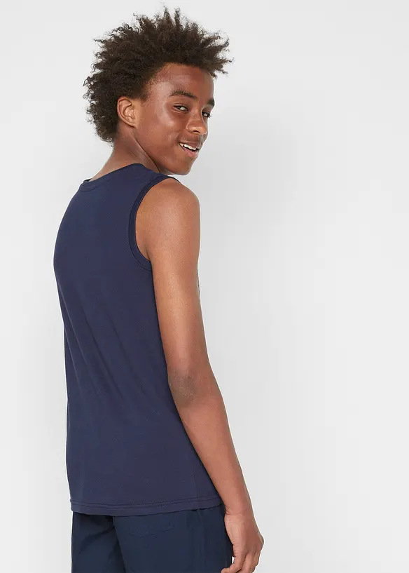 Lot de 2 débardeurs 100% coton, bonprix