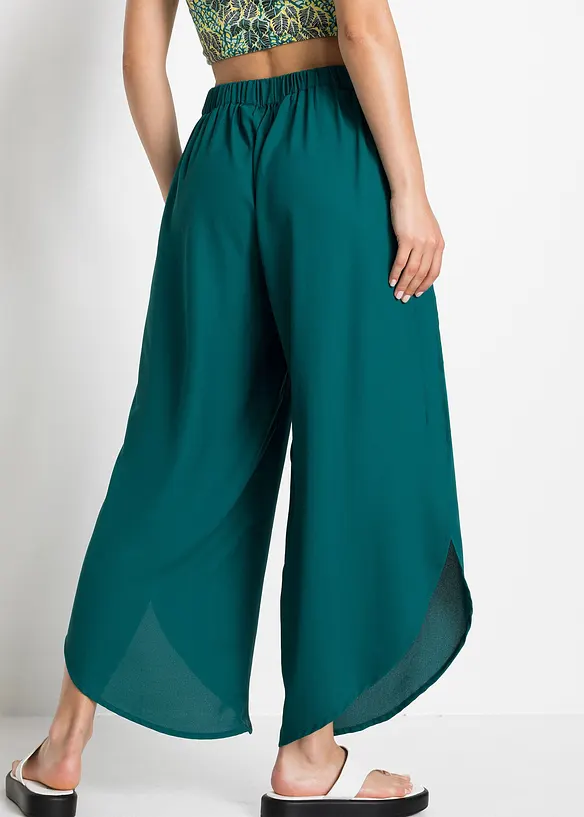 Pantalon palazzo fendu sur les côtés, bonprix