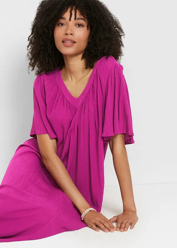 Robe caftan en crêpe, bonprix