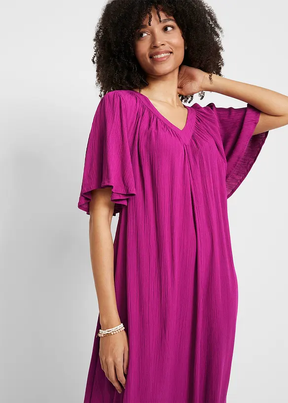 Robe caftan en crêpe, bonprix