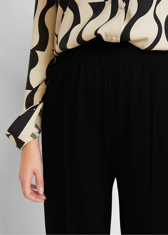 Pantalon large en jersey, bonprix