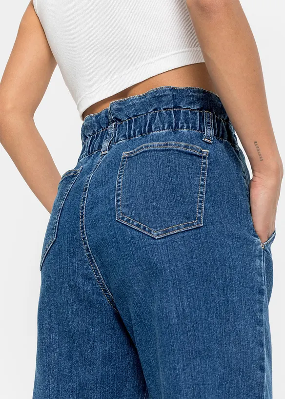 Jean mom extensible, taille haute, bonprix