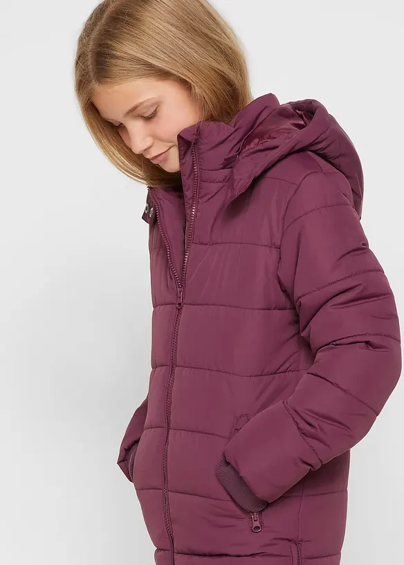 Doudoune longue &agrave; capuche amovible, bonprix