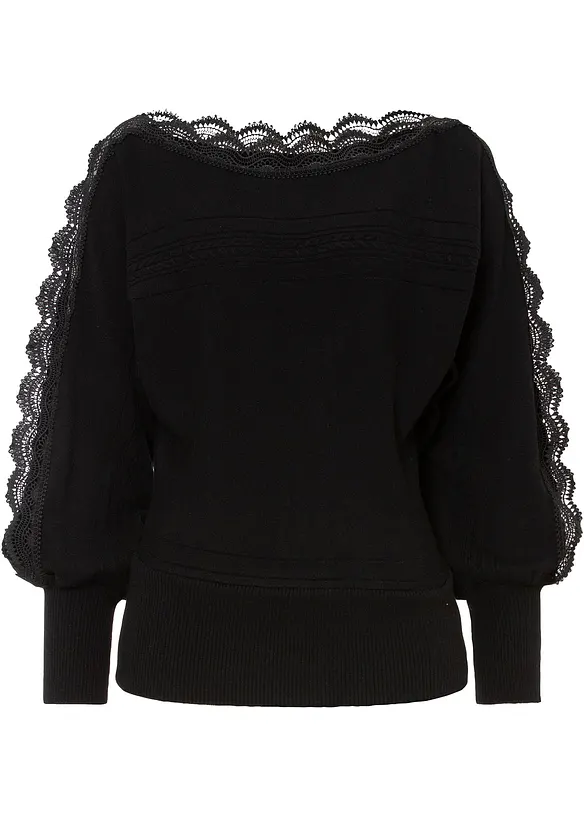 Pull fluide en fine maille de viscose mélangée, bonprix