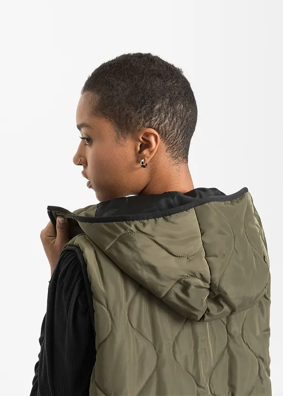 Veste matelass&eacute;e sans manches, bonprix