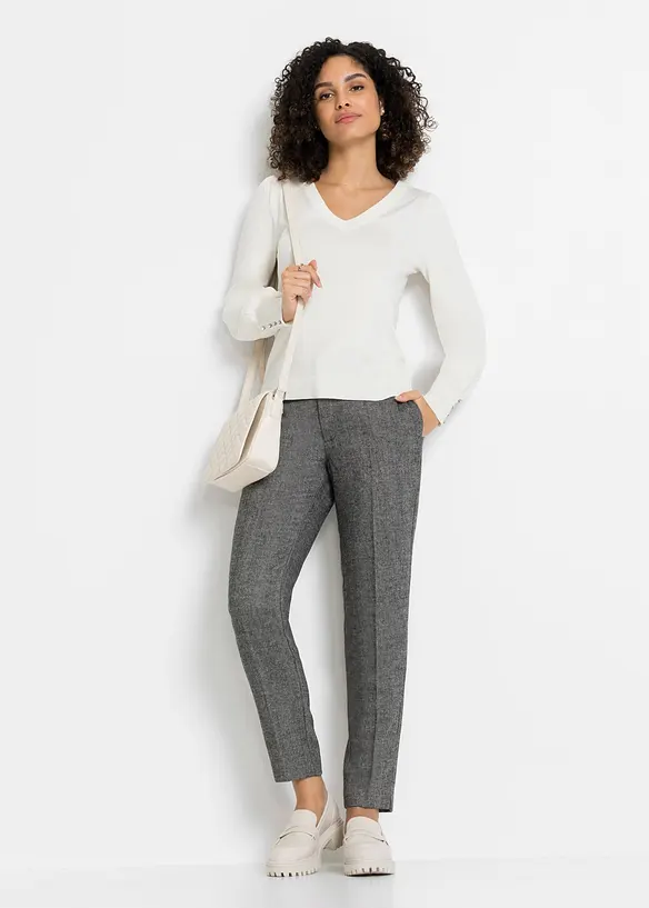 Pull en fine maille, viscose majoritaire, bonprix