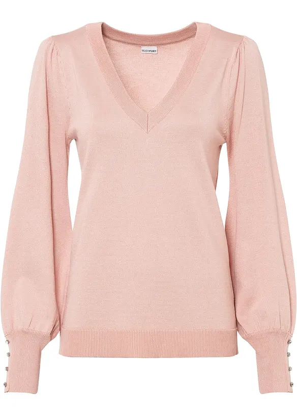 Pull en fine maille, viscose majoritaire, bonprix