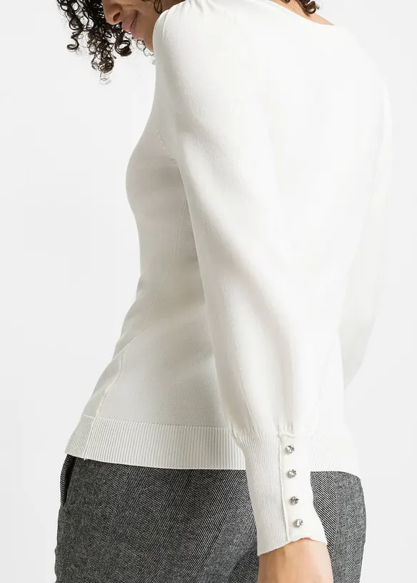 Pull en fine maille, viscose majoritaire, bonprix