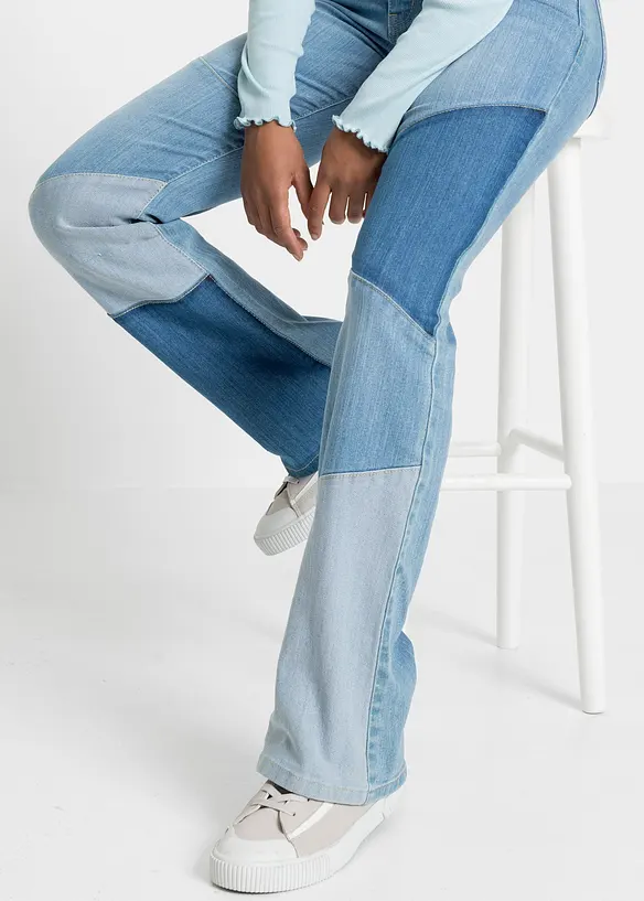 Jean flare taille mi-haute, bonprix