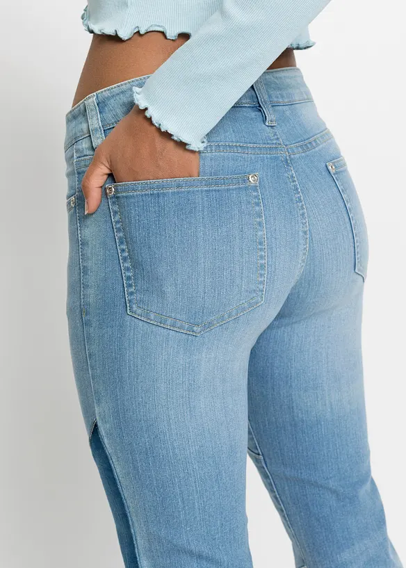 Jean flare taille mi-haute, bonprix