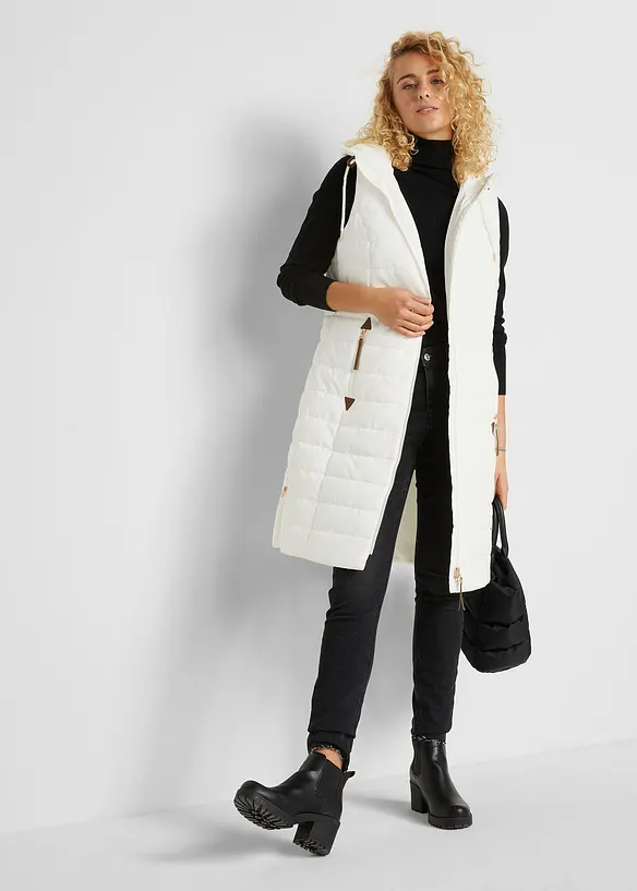 Doudoune longue sans manches, bonprix